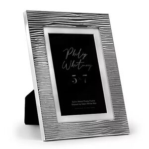 Philip Whitney Julie Metal Picture Frame, 5" X 7" - Silver